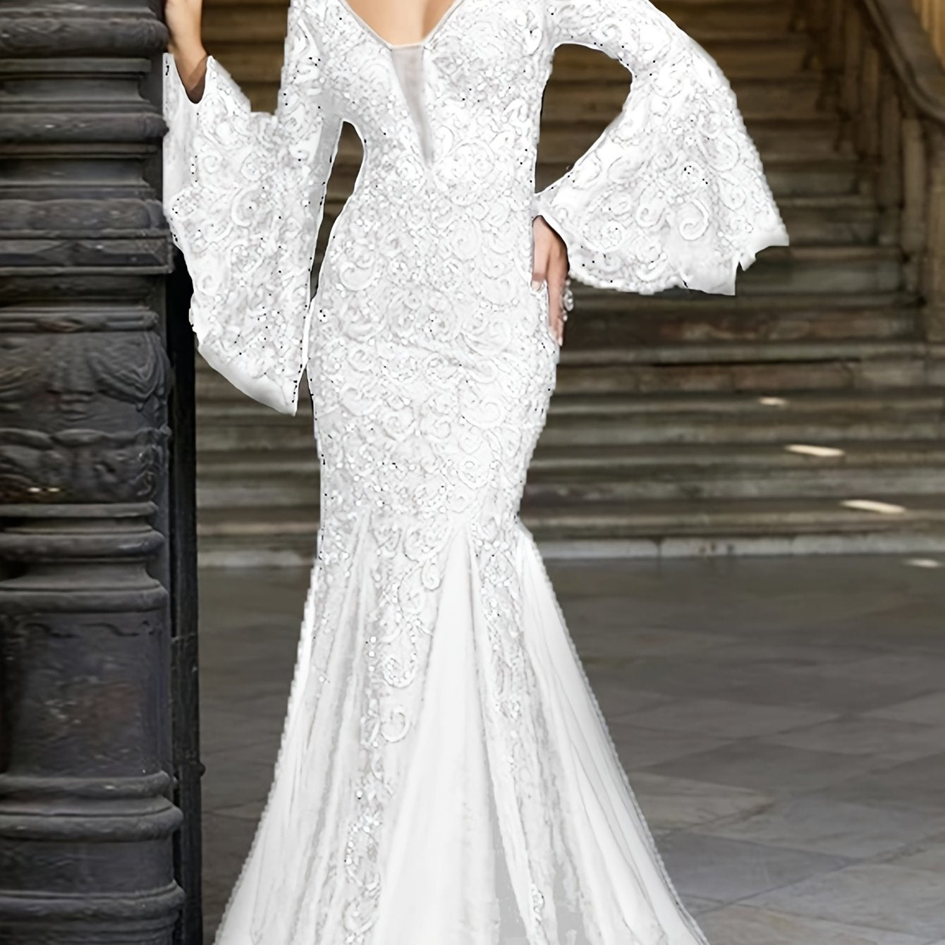 Women's Elegant Off-Shoulder Formal Evening gown - Long flowing Party dress, Machine Washable Wedding & Gala Attire for Prom, Awards, Cocktail Events - Ready-to-Wear Luxury Formal Dress, Wedding Dresses